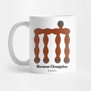 Bold monkey print "Orangutan" Mug